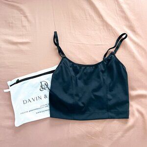 Amelia Pumping & Nursing Crop Cami - Black - Size Large